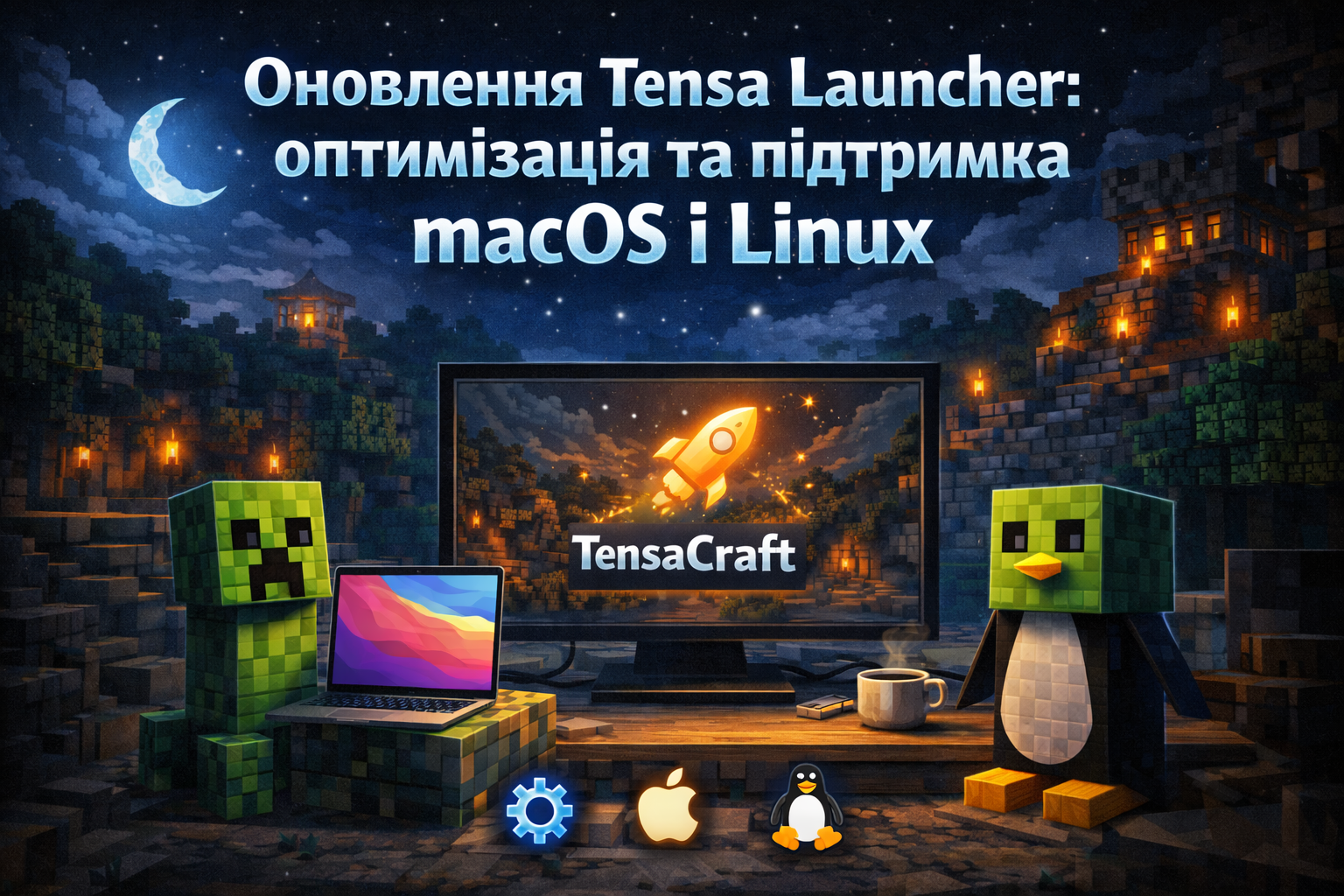 Оновлення Tensa Launcher: оптимізація та підтримка macOS і Linux