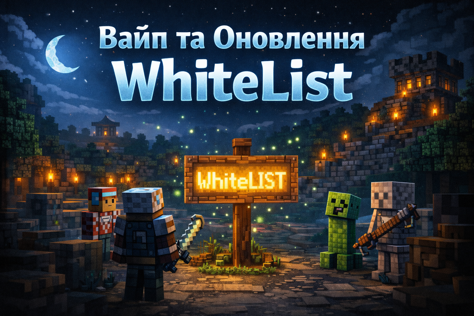 🔥Вайп та Оновлення WhiteList